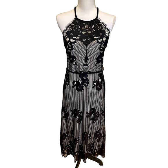 CHELSEA & VIOLET Black Lace Sleeveless Dress-Size‎ Small $128 NWT Ankle Length - Picture 1 of 13